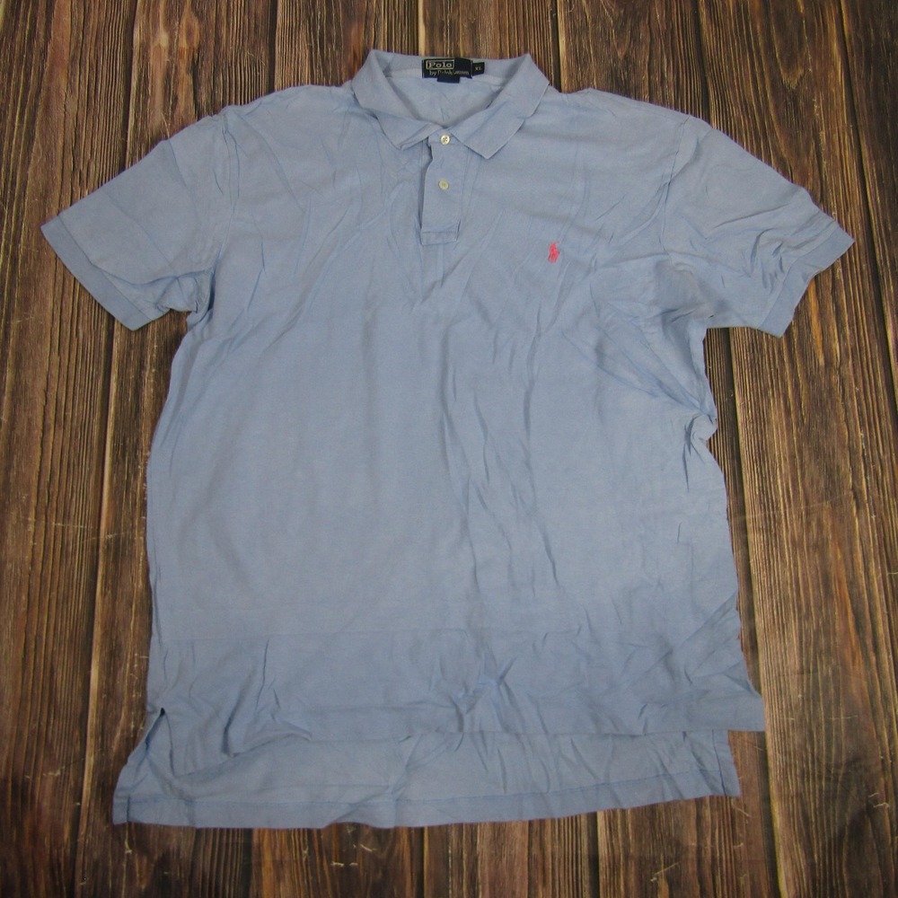Polo Ralph Lauren Polo Shirt Mens XL Classic Fit‎ Pink Pony Short Sleeve